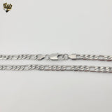 (4-3298-S) Stainless Steel - 6mm Figaro Link Chain.