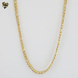 (4-3298) Stainless Steel - 6mm Figaro Link Chain.