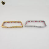 (4-4003) Acero inoxidable - Brazalete Chango de 7,5 mm - 8"