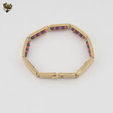 (4-4002) Acero inoxidable - Brazalete Elegua de 7,5 mm - 8"