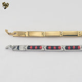 (4-4002) Acero inoxidable - Brazalete Elegua de 7,5 mm - 8"