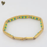 (4-4001) Acero inoxidable - Brazalete Orula de 7,5 mm - 8"