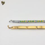 (4-4001) Acero inoxidable - Brazalete Orula de 7,5 mm - 8"