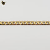 (4-4037) Stainless Steel - 8mm Curb Link Bracelet - 8.5"