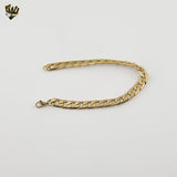 (4-4037) Stainless Steel - 8mm Curb Link Bracelet - 8.5"