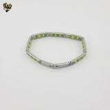 (4-4060) Acero inoxidable - Brazalete Orula de 8 mm - 8"