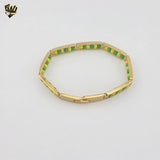 (4-4060) Acero inoxidable - Brazalete Orula de 8 mm - 8"