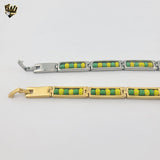 (4-4060) Acero inoxidable - Brazalete Orula de 8 mm - 8"