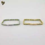 (4-4060) Acero inoxidable - Brazalete Orula de 8 mm - 8"