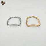 (4-4219) Acero inoxidable - Brazalete de eslabones alternativos de 9 mm - 9"