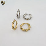 (4-2178) Stainless Steel - Bamboo Hoops.