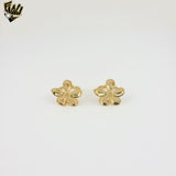 (4-0058-1) Stainless Steel - Chunky Flower Ring.