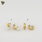 (4-2134) Stainless Steel - Chunky Half Hoops.