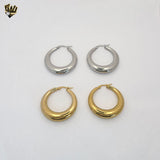 (4-2210) Stainless Steel -Chunky Hoops.