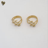 (4-0078) Acero inoxidable - Anillo para hombre con circonitas talladas.