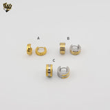 (4-2171) Stainless Steel -Huggies  Hoops.