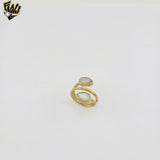 (4-0078) Acero inoxidable - Anillo para hombre con circonitas talladas.