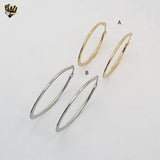 (4-2122) Stainless Steel - Plain Hoops.