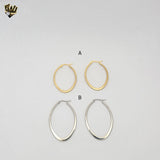 (4-2122) Stainless Steel - Plain Hoops.