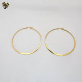 (4-2124) Stainless Steel - Plain Big Hoops.