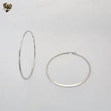 (4-2125) Stainless Steel - Plain Big Hoops.