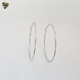 (4-2125) Stainless Steel - Plain Big Hoops.