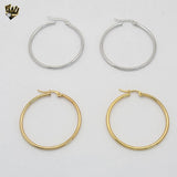 (4-2119) Stainless Steel -  Plain Hoops.
