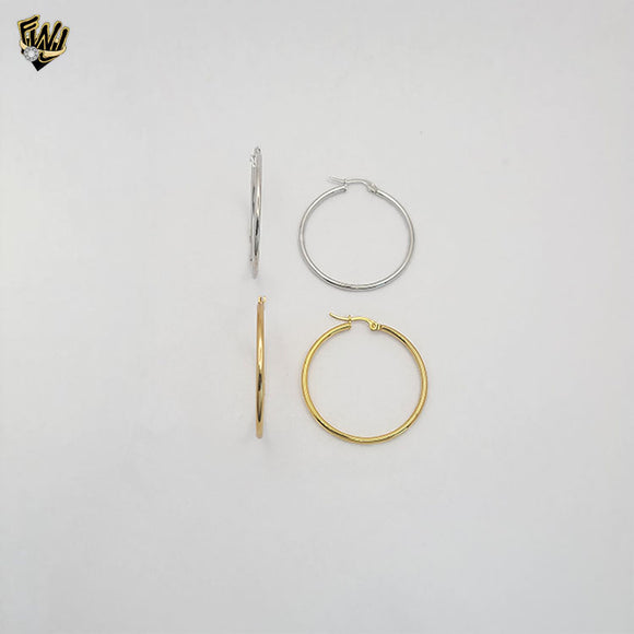(4-2119) Stainless Steel -  Plain Hoops.