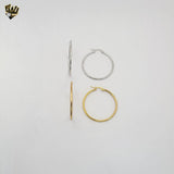 (4-2119) Stainless Steel -  Plain Hoops.