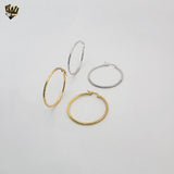 (4-2119) Stainless Steel -  Plain Hoops.
