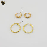 (4-2168-1) Stainless Steel - Plain Hoops.