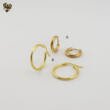 (4-2168-1) Stainless Steel - Plain Hoops.