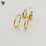 (4-2168-1) Stainless Steel - Plain Hoops.