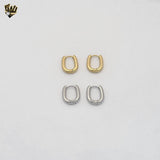 (4-2112) Acero inoxidable - Aros cuadrados lisos.