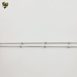 (4-3262) Acero inoxidable - Cadena de eslabones Rolo finos de 2 mm.