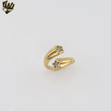 (4-0078) Acero inoxidable - Anillo para hombre con circonitas talladas.