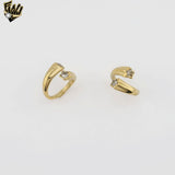 (4-0078) Acero inoxidable - Anillo para hombre con circonitas talladas.