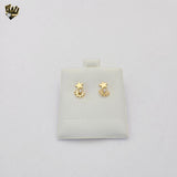(1-1140-6) Gold Laminate -  Star and Sun Stud Earrings - BGF