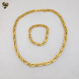 (4-7066) Stainless Steel - Thick Alternative Link Men Set