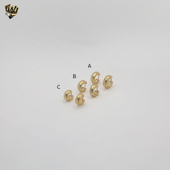 (1-2988) Gold Laminate -  Trio Set Small Hoops - BGF
