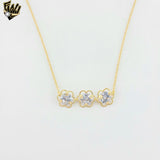 (1-6297-3) Gold Laminate - Zircon Flower Set - BGO