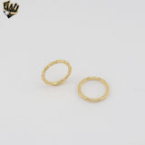 (1-3093-3) Gold Laminate - Woven Texture Ring- BGF