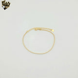 (1-0512) Gold Laminate - 1mm Tennis Bracelet - BGF