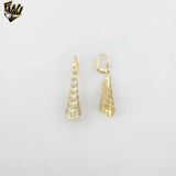 (1-1235-2) Laminado Oro - Pendientes Largos - BGF