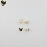 (1-1197-6) Laminado de oro - Mini pendientes de lágrima - BGF