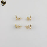 (1-1197-6) Laminado de oro - Mini pendientes de lágrima - BGF