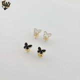 (1-1197-6) Laminado de oro - Mini pendientes de lágrima - BGF