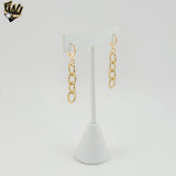 (1-1241-8) Pendientes colgantes de botón laminados en oro - BGF