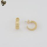 (1-2926-2) Aros de tubo grueso laminados en oro - BGF