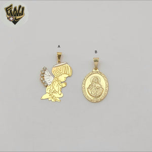 (1-2262) Gold Laminate Religious Pendants - BGF